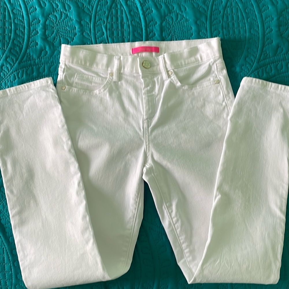 Lilly Pulitzer white jeans - Picture 2 of 4